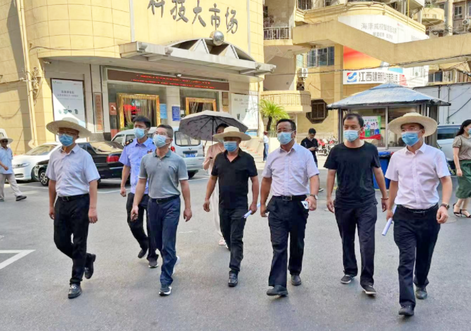 南昌交通集團(tuán)黨委委員、副總經(jīng)理沈崗一行督導(dǎo)長運(yùn)物業(yè)文明城市創(chuàng)建工作